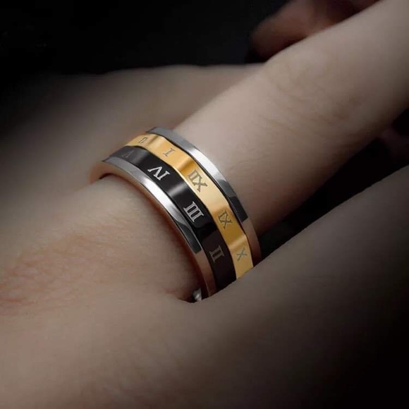 Roman Numeral Spinner Ring - Picture 9 of 10